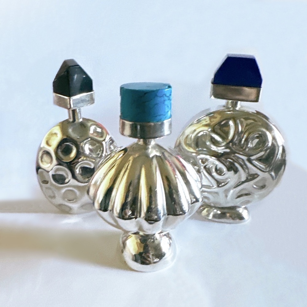 Taxco Sterling Silver Perfume Bottles